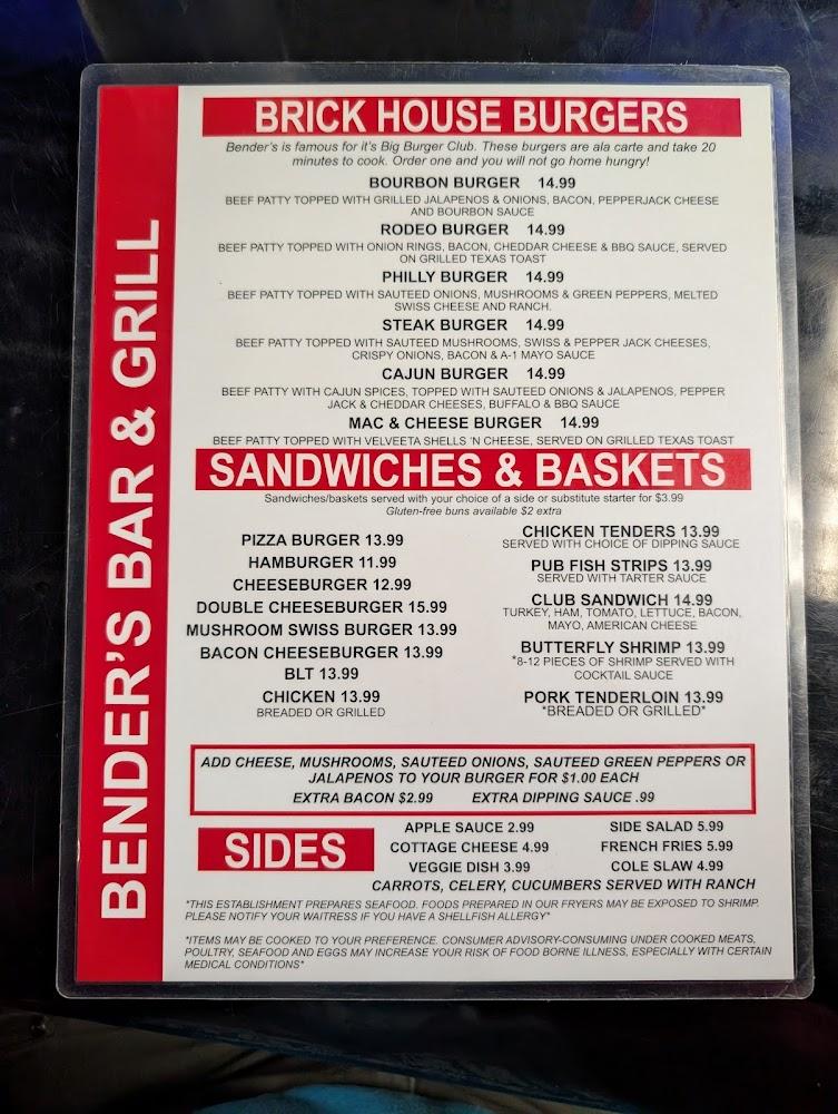 Bender's Bar & Grill Combo Basket